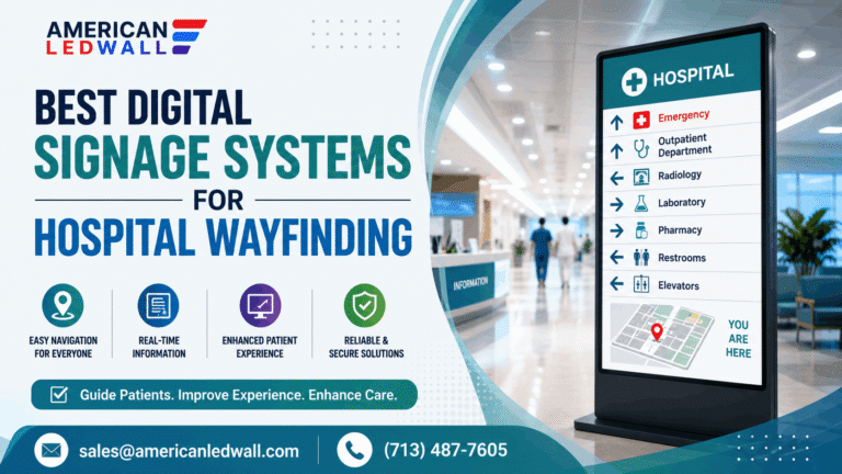 best digital signage systems for hospital wayfinding