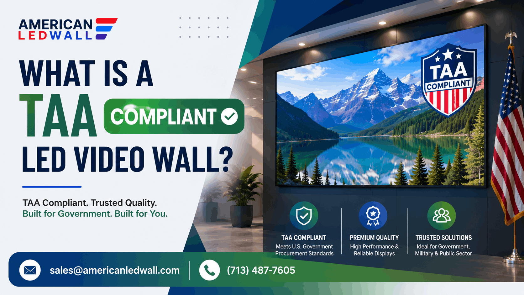 What is a TAA Compliant LED Video Wall