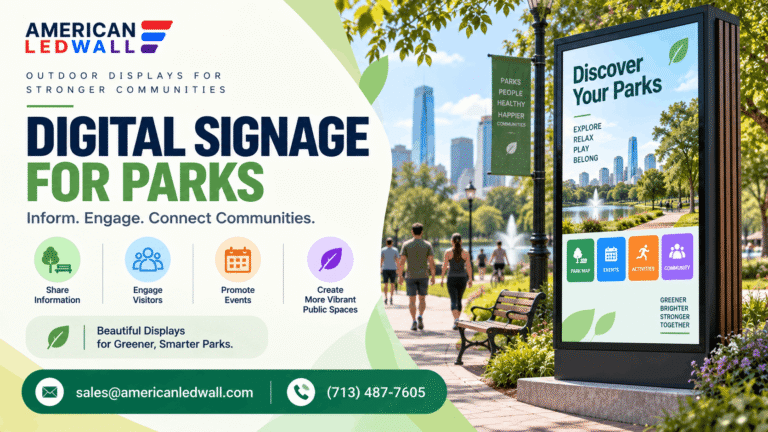 digital signage for parks and recreation