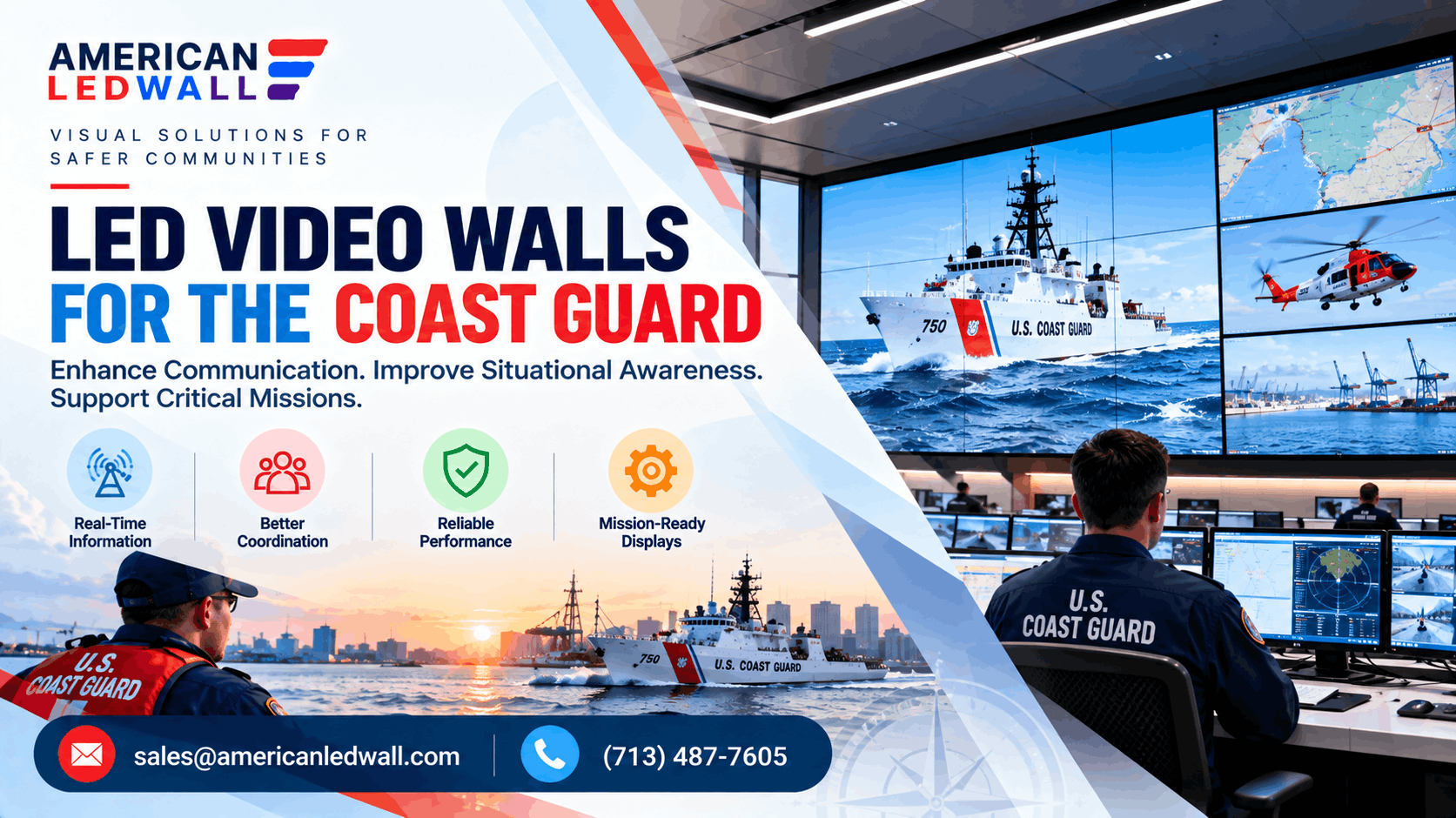 LED Video Walls for the Coast Guard