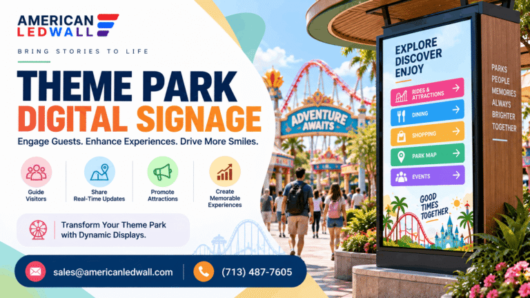 theme park digital signage