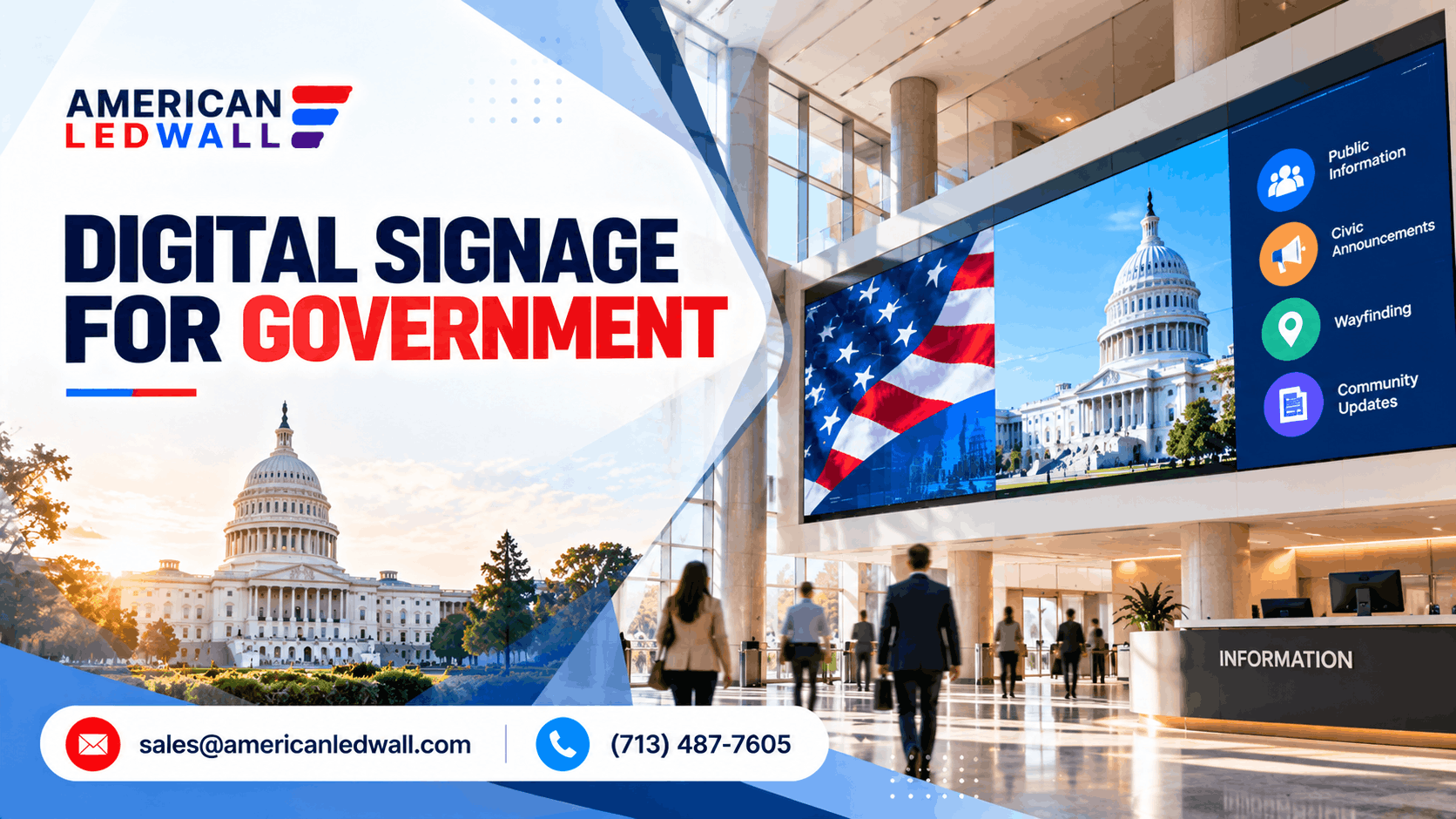 digital signage for government